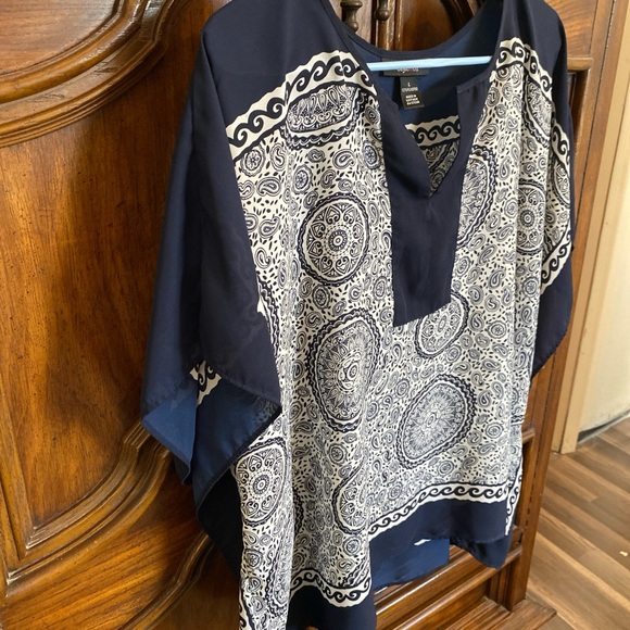 Style & Co sheer blouse top - Picture 3 of 8